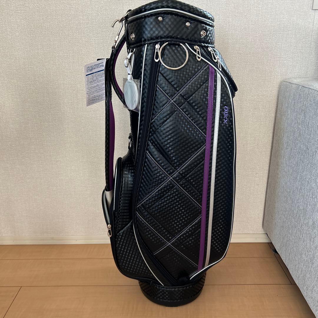 *Sale* XXIO ゴルフバッグ スタンドタイプ ブラック・パープル