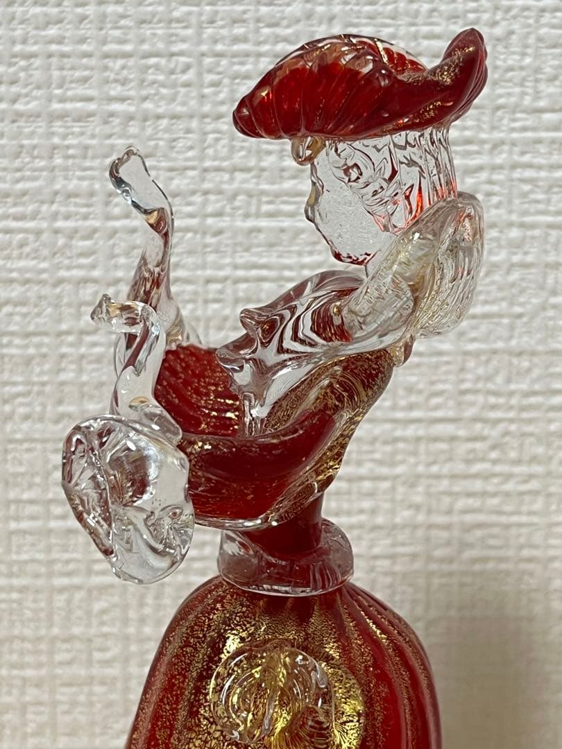 【希少・美品】ベネチアンガラス フィギュリン 人形 ヴェネチアン アンティーク