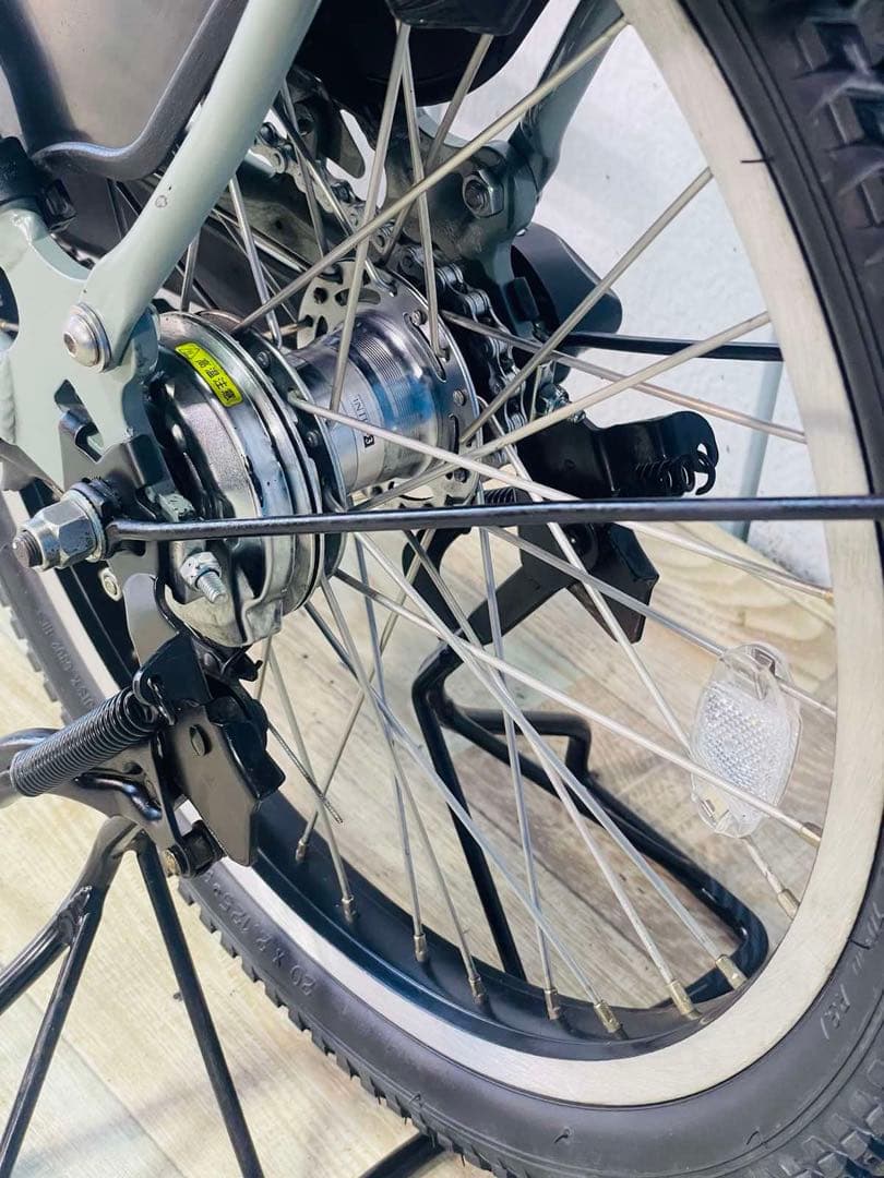 ★3061ブリヂストン8.7アンペア 20インチ子供乗せ電動アシスト自転車