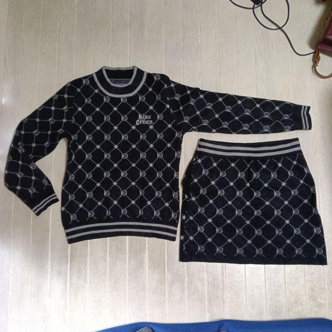 KISS ON THE GREEN ゴルフウェアレディースセットアップ　サイズ2