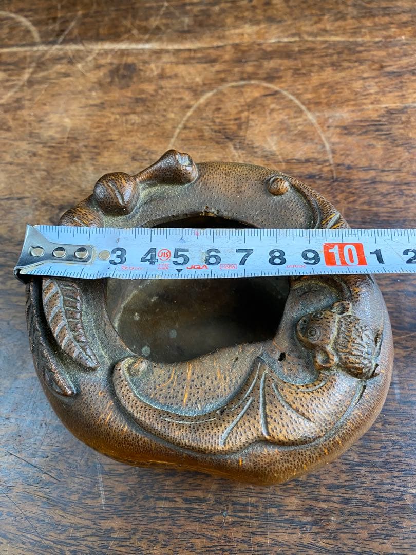 竹製灰皿　水滴　2個セット　木工　竹製品　古美術　骨董品