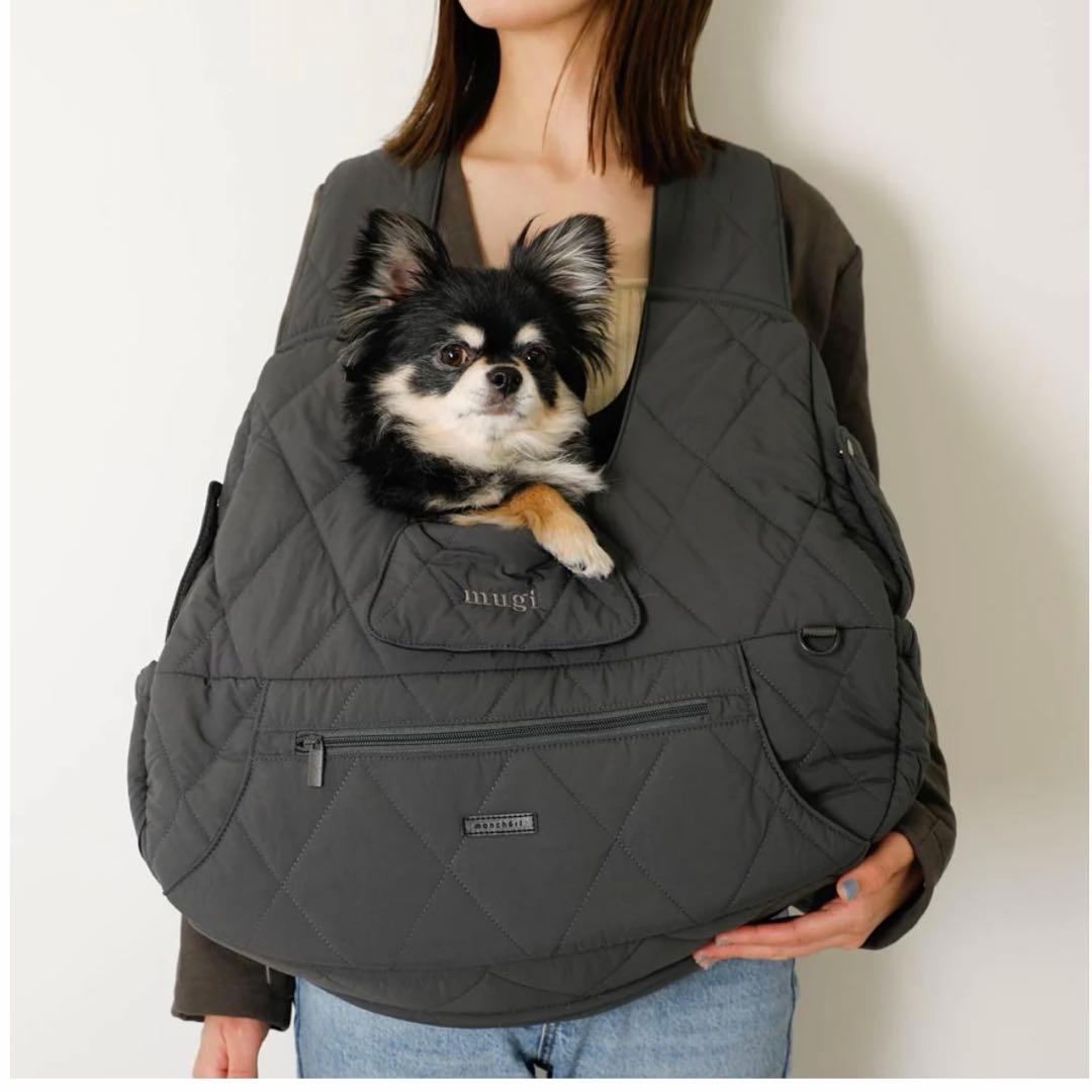 moncheri モンシェリ　キルティングメッシュ付きフロントリュック　M