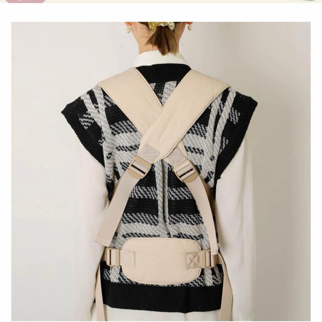 moncheri モンシェリ　キルティングメッシュ付きフロントリュック　M