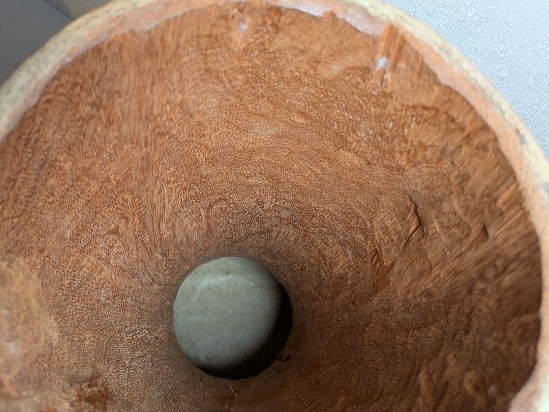 現状渡し　ジャンベ　31cm　皮破れ有り　ケース付き