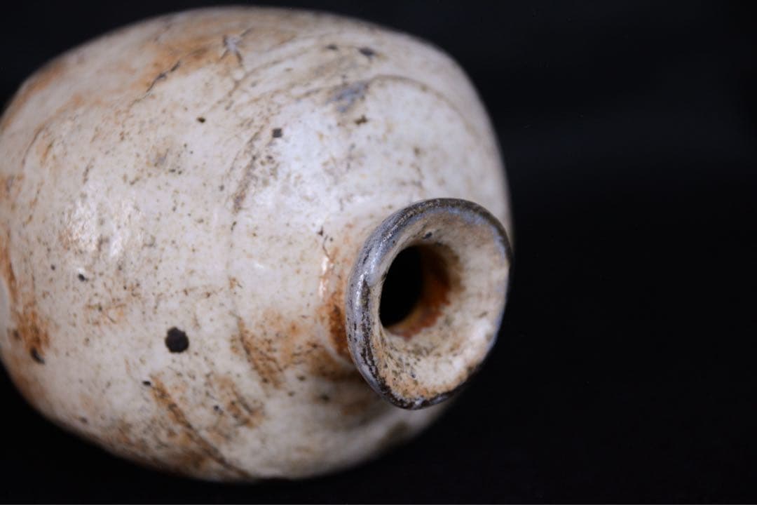 みつるつる様●【丸田宗彦】粉引唐津扁壺徳利