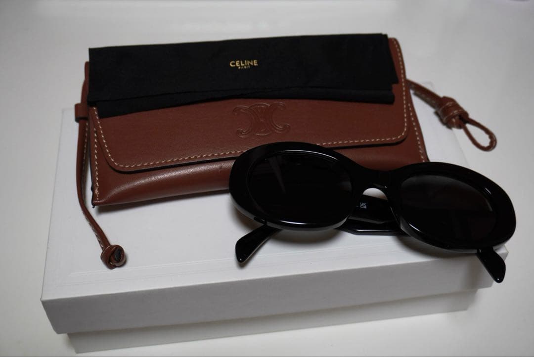CELINE セリーヌ サングラス ケース・箱・クロス付き 美品