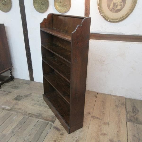 イギリス アンティーク 家具 ブックシェルフ ブックケース 本棚 6753d