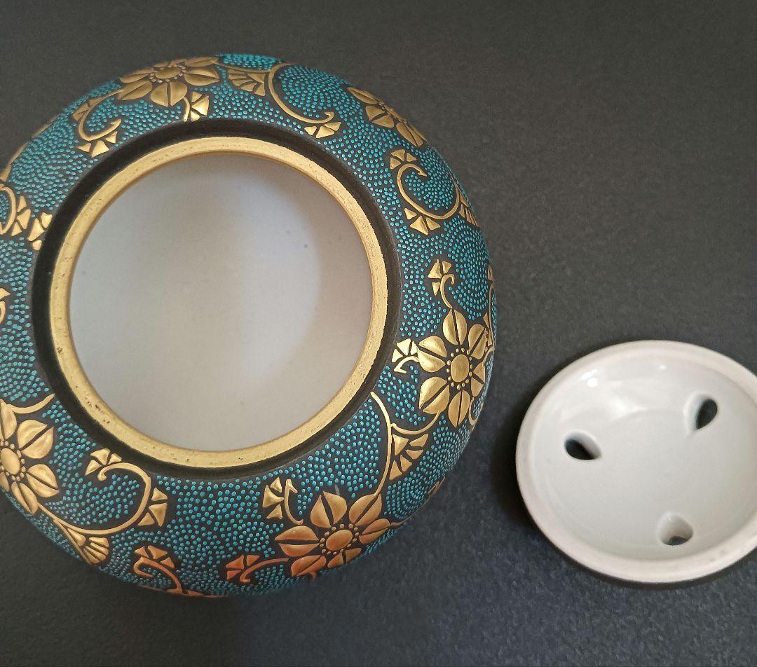 九谷　錦玉　青粒　香炉