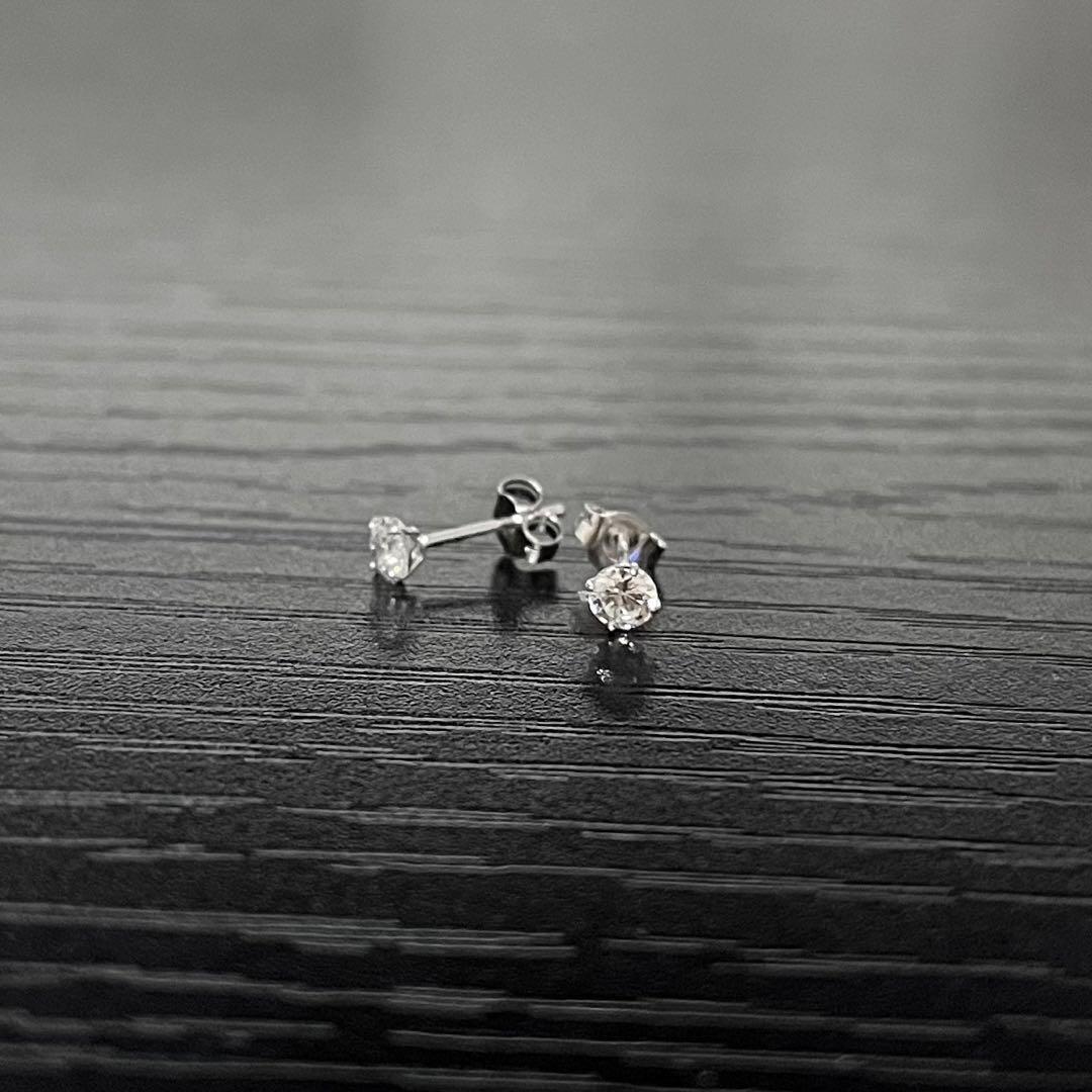 AVALANCHE アバランチ 14Kホワイトゴールド スタッズ ピアス 3mm