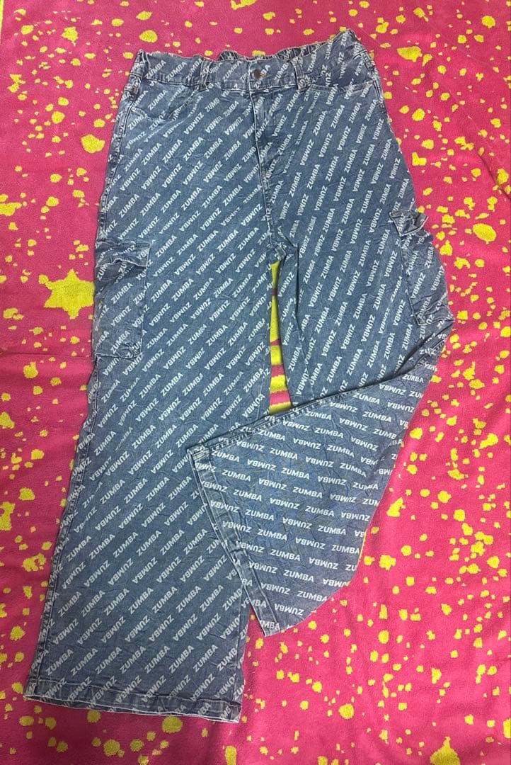 シ*ン様 Blue Jean Baggy Denim Cargo Pants -