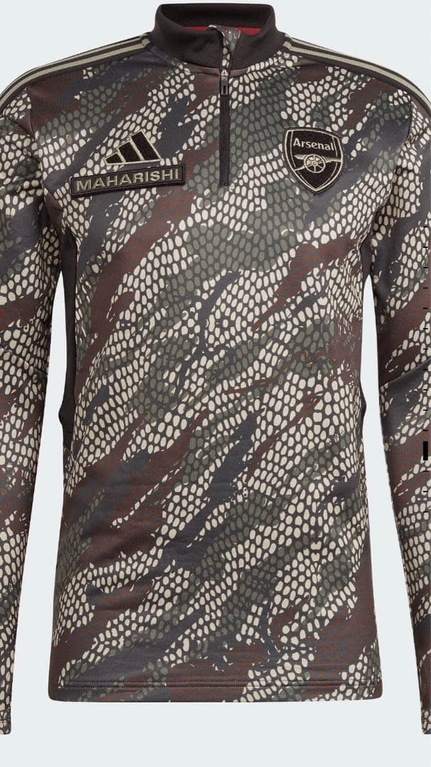 新品 アディダス マハリシ アーセナル 迷彩 カモフラ トレーニングトップ