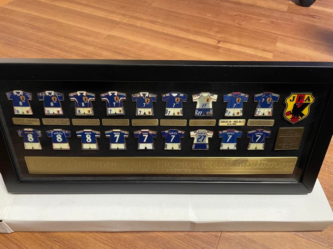 中田英寿 日本代表ユニフォーム メモリアルピンバッジセット