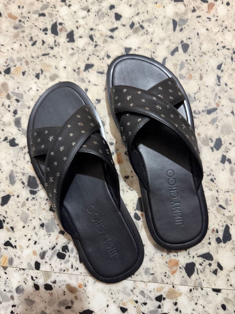 Jimmy Choo ブラック サンダル 39