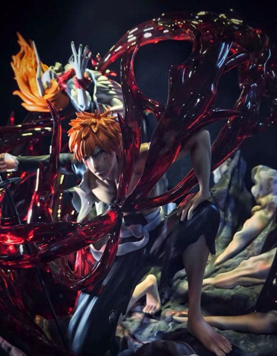 BLEACH  黒衣少年図 黒崎一護 ガレージキット ガレキ スタチュー②④