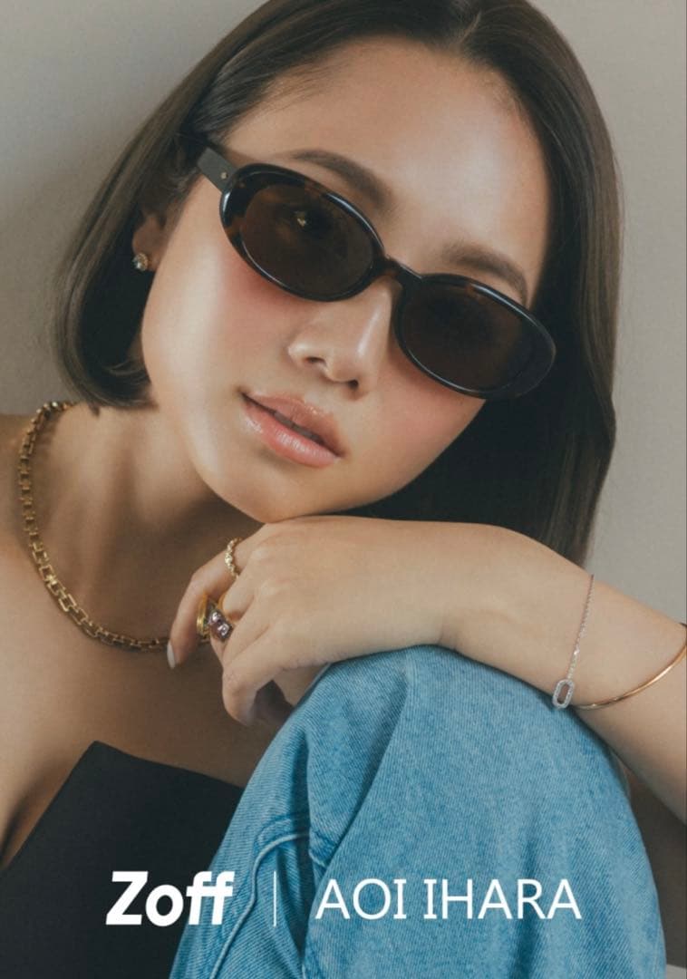 Zoff AOI IHARA サングラス　ブラウン