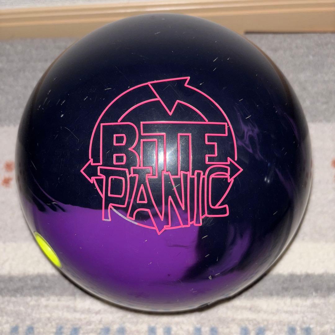ボウリングボール　バイトパニック　中古　ストーム　紫