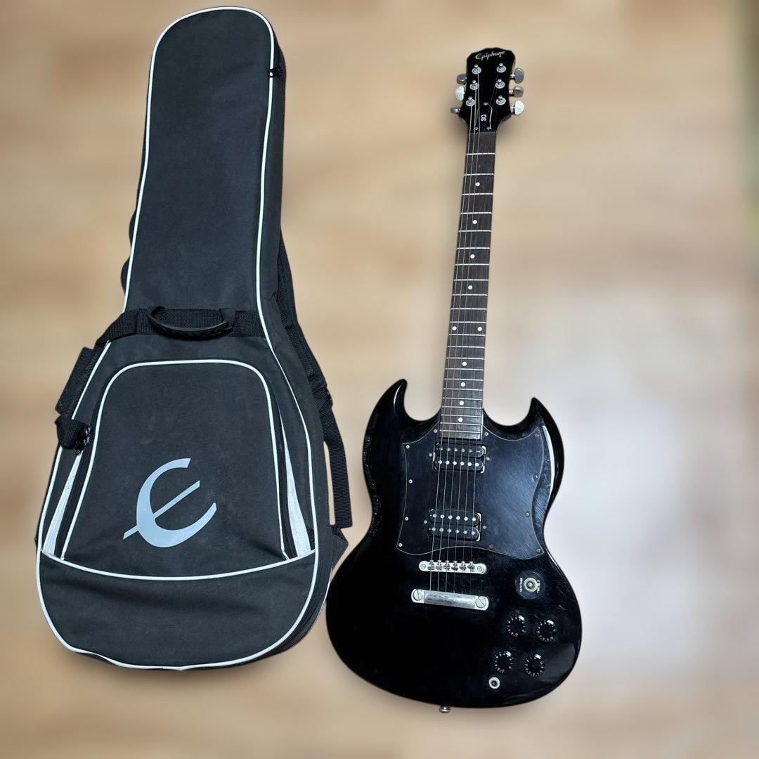 k*u様 Epiphone SG エレキギターブラック　エピフォン　黒