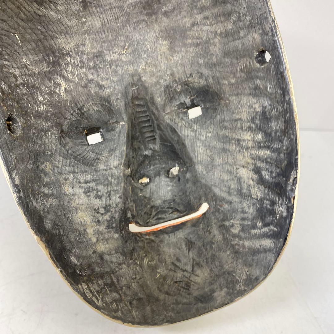 木彫　能面　木箱付　タルサ　東さ8-0104④