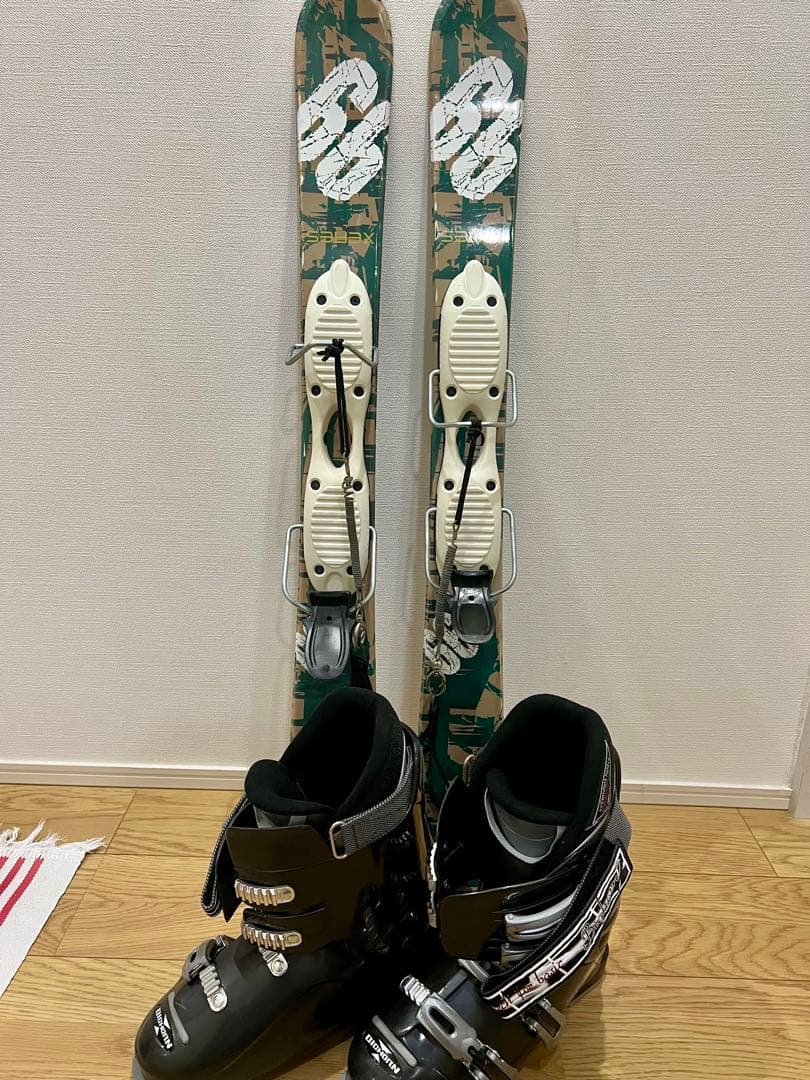 【美品•日本製】Bighorn スキーボード＋ブーツ25cm セット1回使用のみ