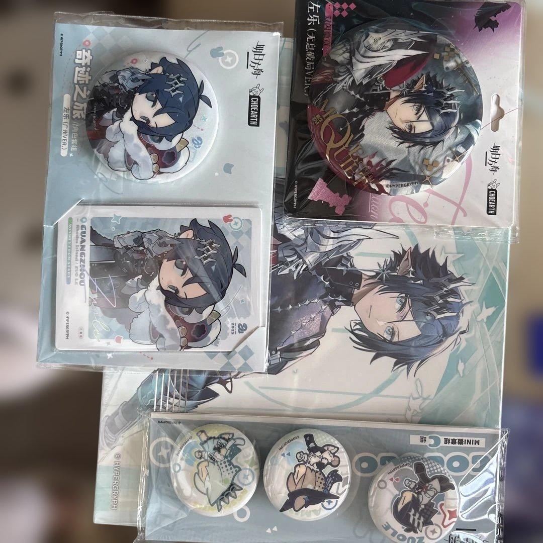 アークナイツ　缶バッジ　アクリルキーホルダー　マグネットチェスズオラウ