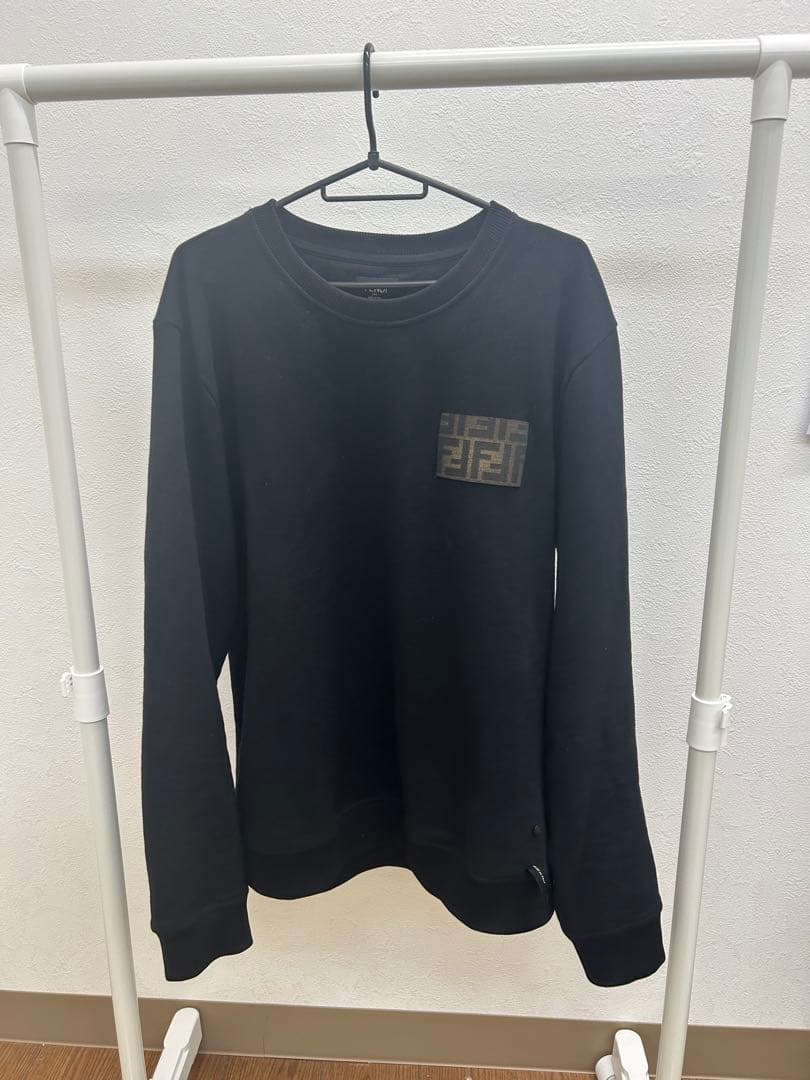 Fendi ブラック クルーネック スウェット