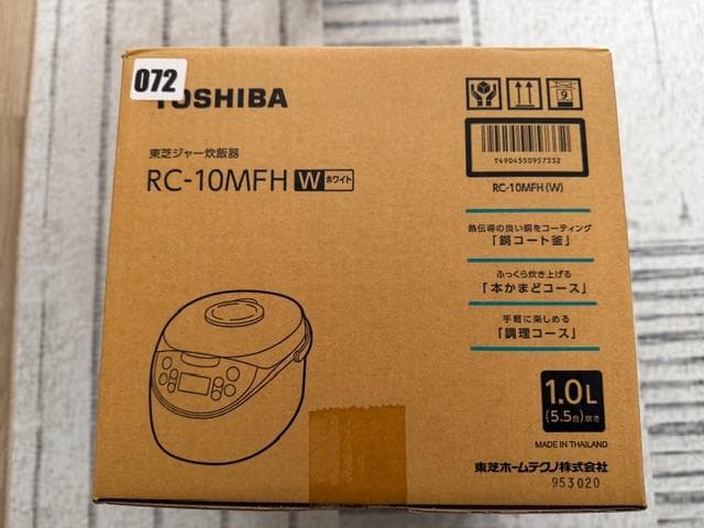 (❀ここ❀)東芝 炊飯器 5.5合 マイコン式 RC-10MFH-W