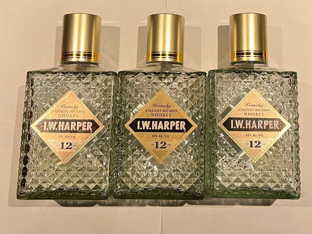 IW Harper12年　空ボトル3本