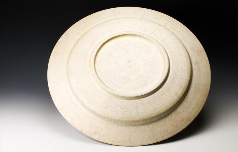 神品　井戸川豊 　大皿　50cm　大作　共箱