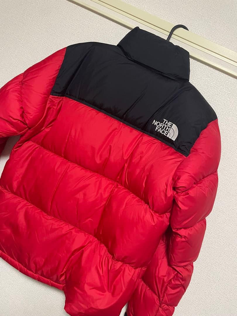 THE NORTH FACE ヌプシダウンジャケット レッド/ブラック