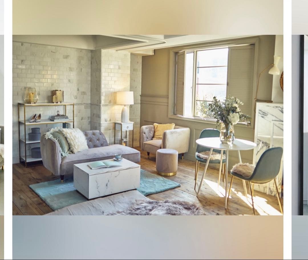 しゅしゅ　LOWYA ロウヤ　ソファ　ベルベット調