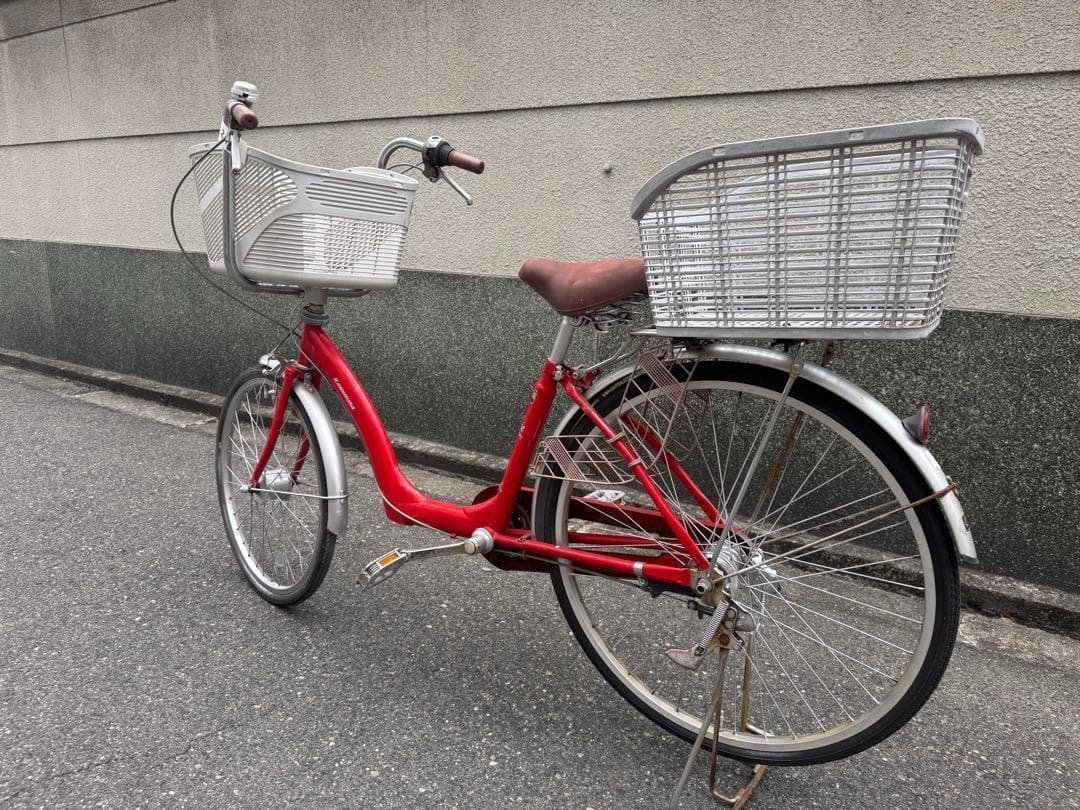 242）全車両格安販売‼️ 26インチ　オートライト　ママチャリ　シティサイクル