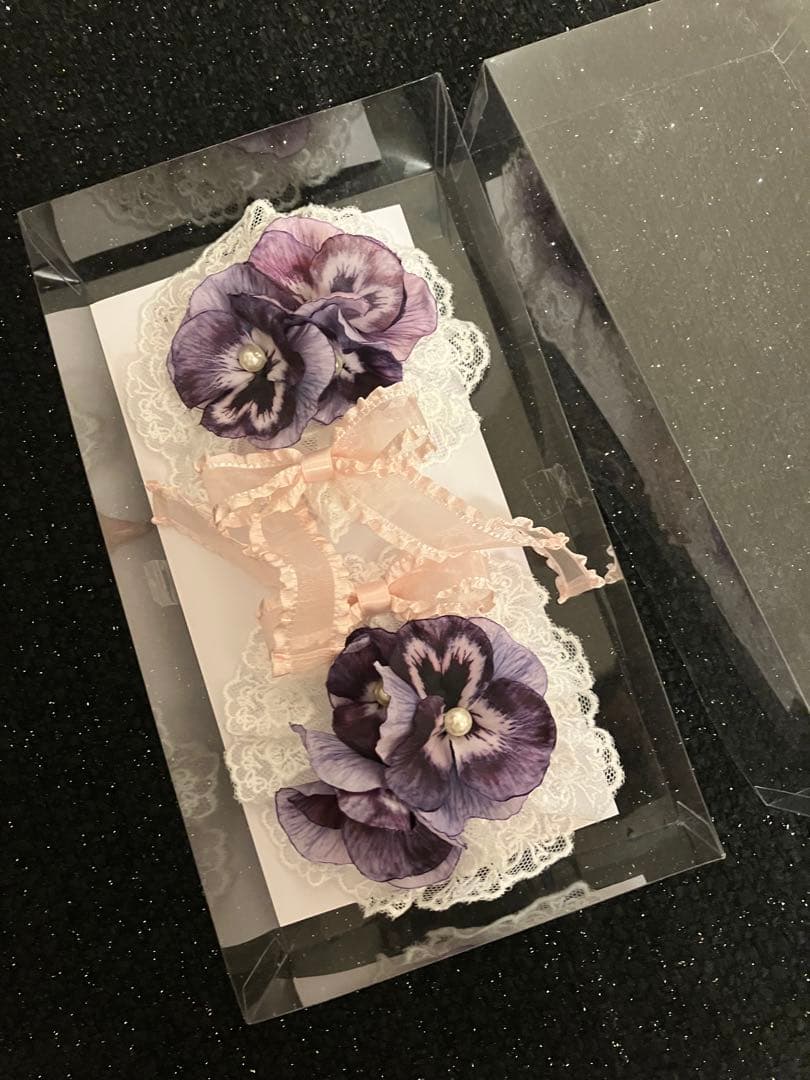 Angelic Pretty すみれ　ヘアクリップセット