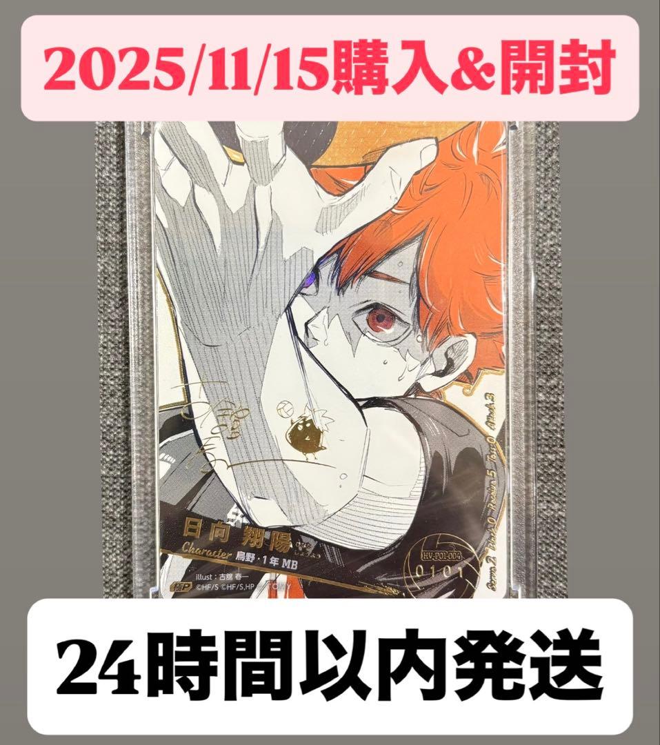 ハイキュー!! バボカ‼︎日向翔陽 シリアルナンバー入りサインカード極P【101】