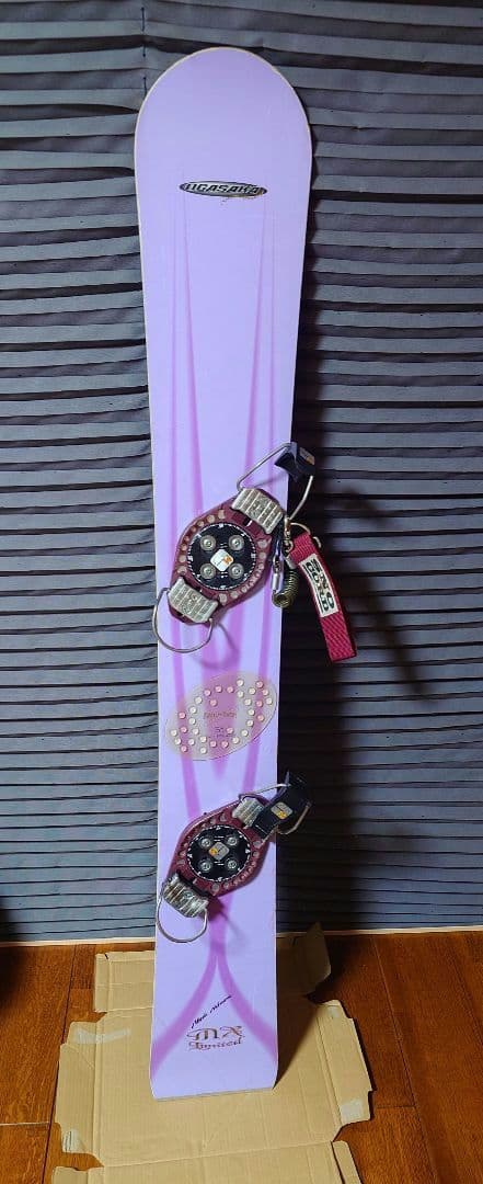 OGASAKA スノーボード パープル バインディング付き