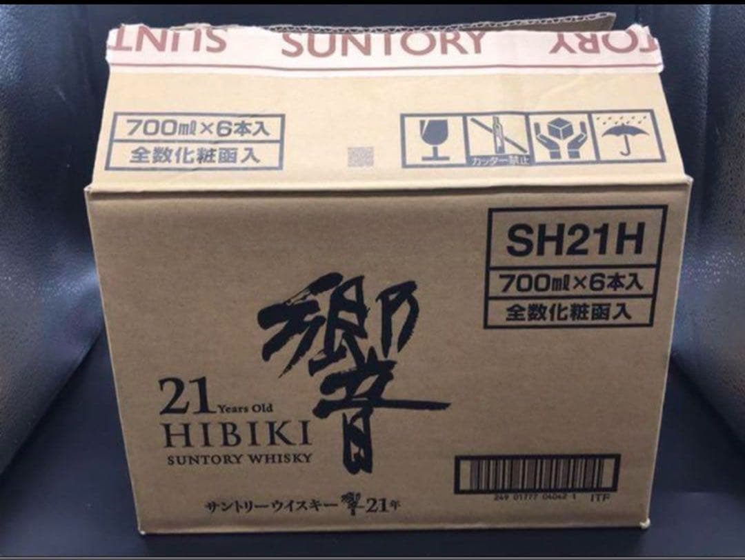 迎春！サントリー 響21年6本 空瓶&カートン&ダンボールコンプリートセット