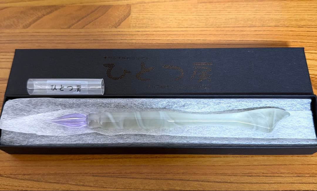 ひとつ房 ガラスペン 桃花