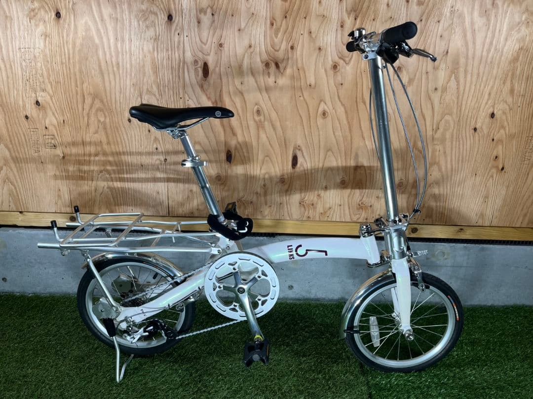 お引き取り限定 超美品！ 5Links2.5 169 9段ギア 折りたたみ自転車