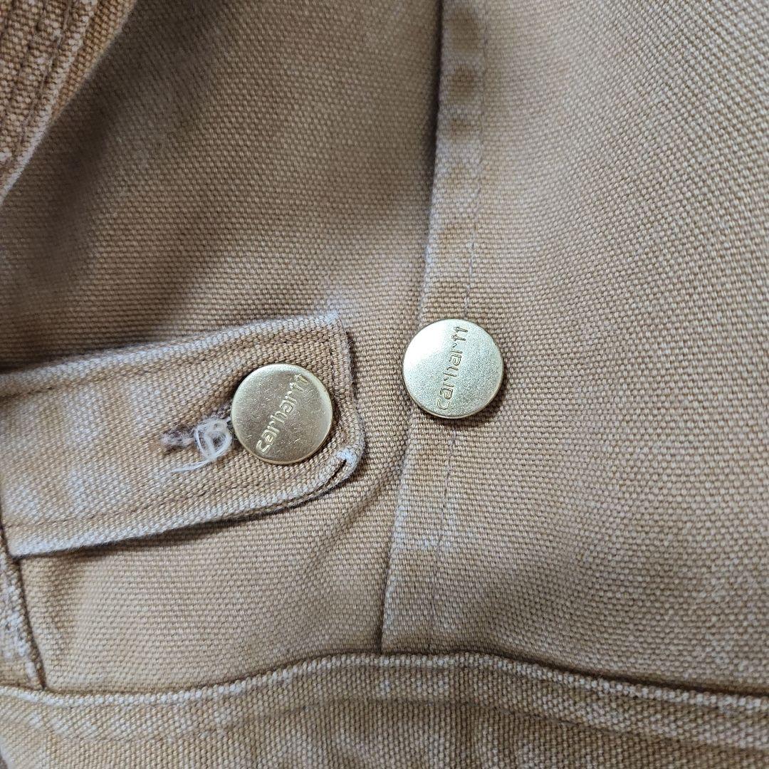 ☆nqnq☆Carhartt ダック 長袖つなぎ 中綿 ワンポイント