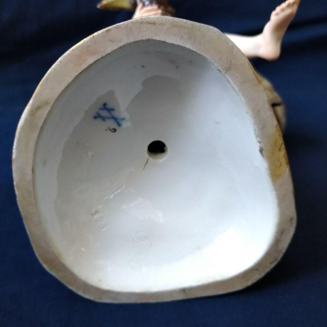 1924年以前マイセン『ジュピターに扮する鷲に乗るガニュメデス』