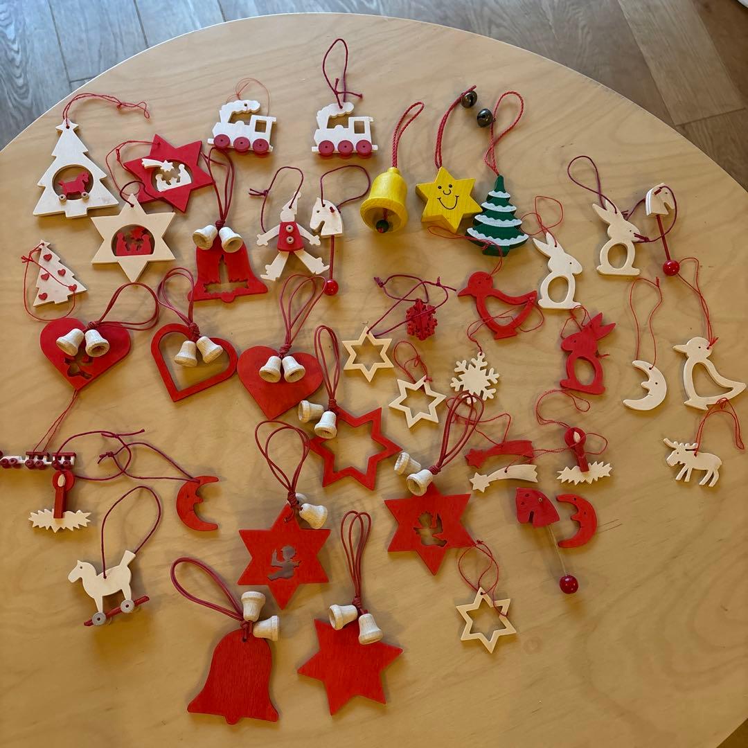 木のクリスマスオーナメント ドイツ製 レロ社