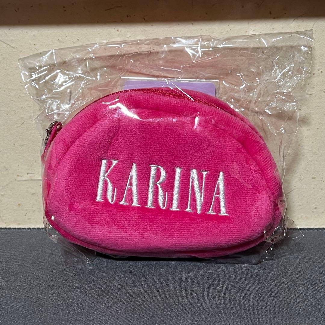 aespa To MY WORLD ファンミ　ミラー付きポーチ トレカ付　カリナ