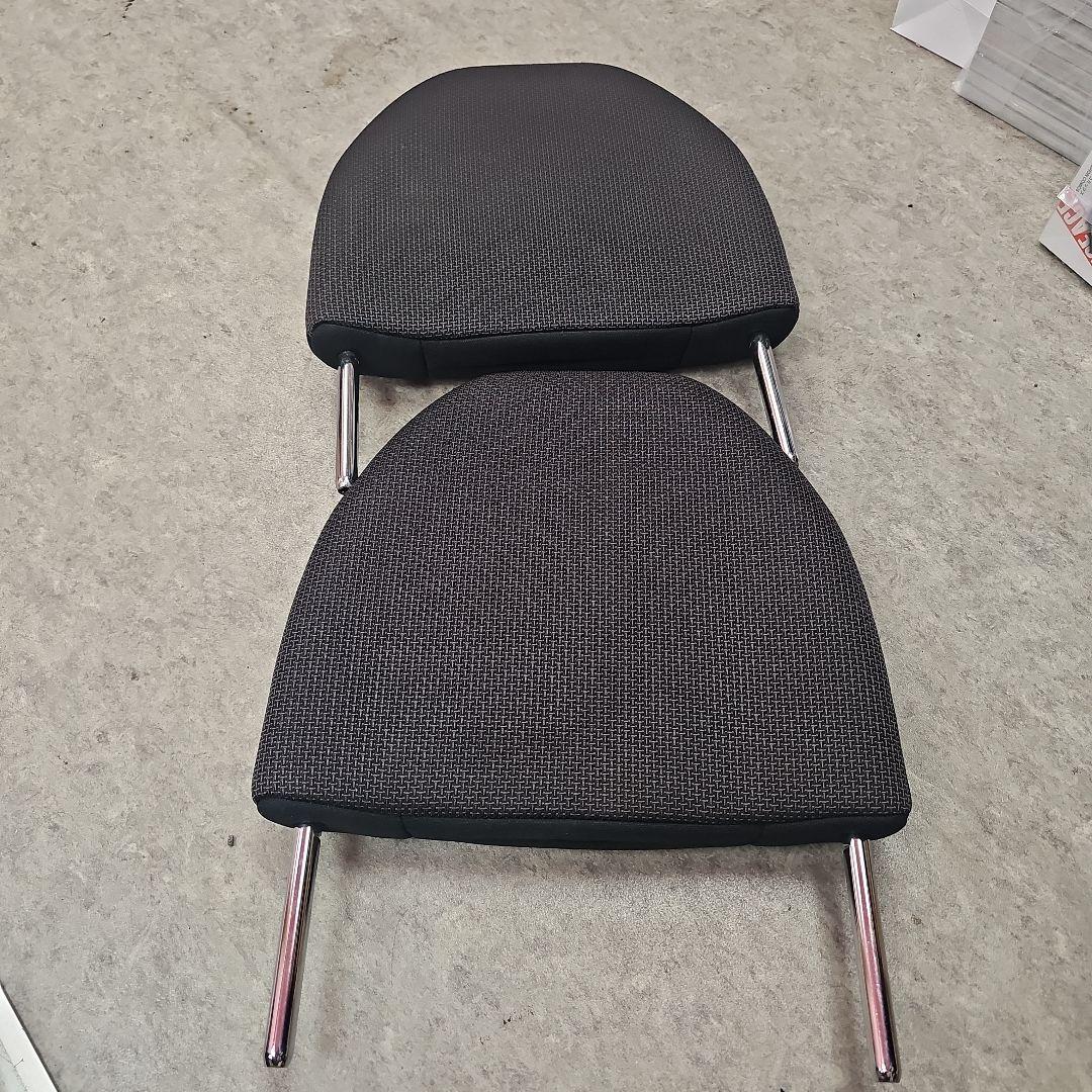 2点セット ホンダ N VAN 後部座席 純正ヘッドレスト ブラック