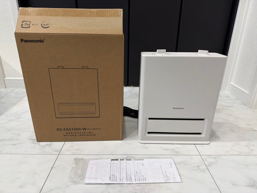 最終価格　2025年製　パナソニック DS-FAS1200-W ファンヒーター