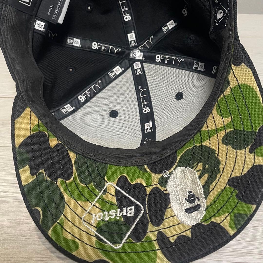 エイプ　エフシーレアルブリストル　キャップ　ブラック　カモ柄