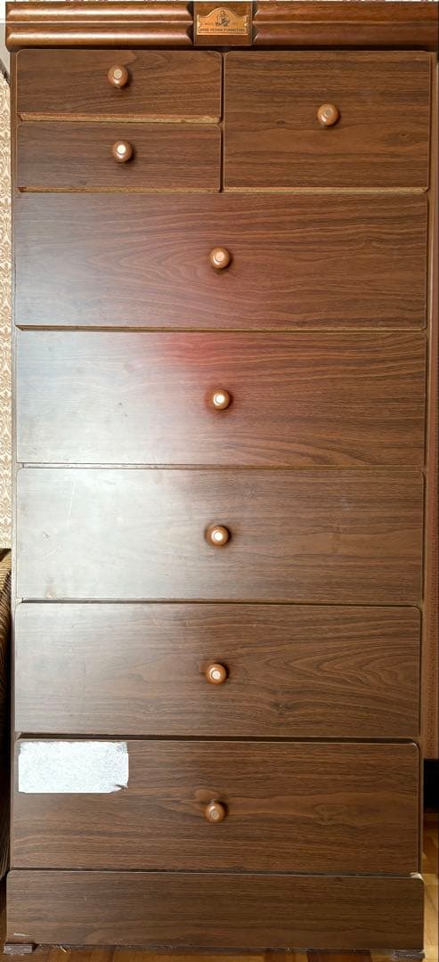 ブラウン木製タンス woody life GOOD DESIGN