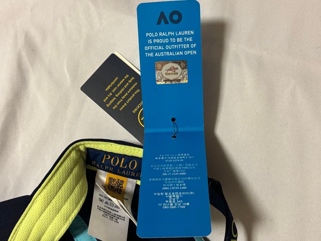 2026 全豪オープン POLO AO公式 スポーツキャップ ネイビー　新品