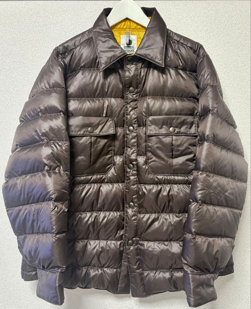 beams plus シェラデザイン 別注ダウンシャツ 現行品 2回着用
