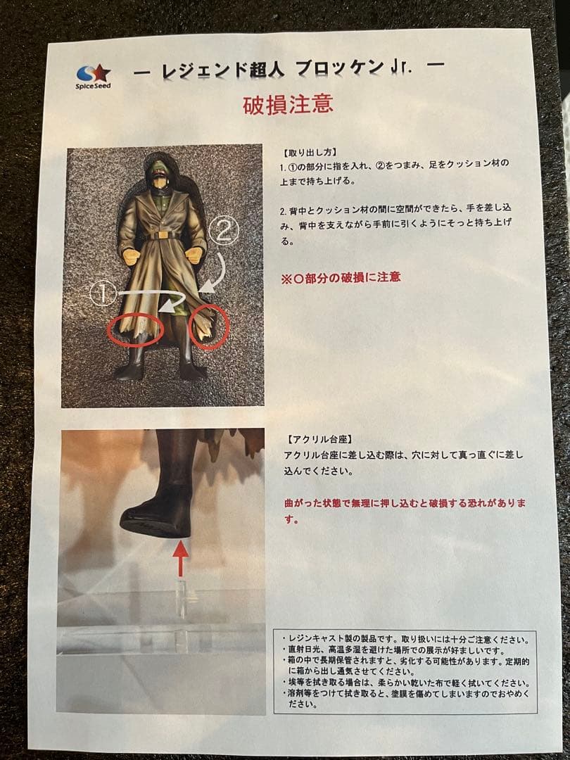 スパイスシード　キン肉マン レジェンド超人 ブロッケンJr. フィギュア　ccp