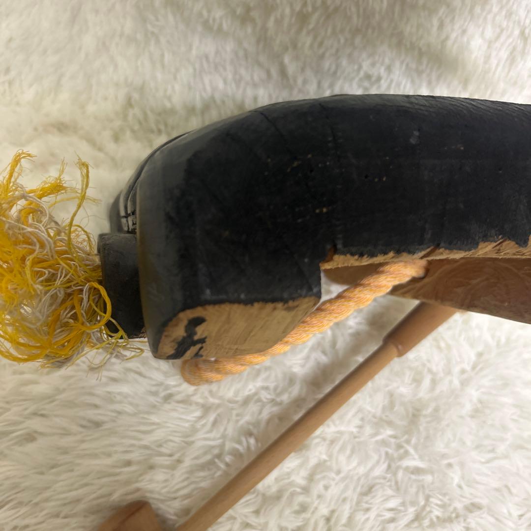 【美品】釜神様　神面　お面　木彫り　大サイズ　能面　工芸　古民家　壁掛け　守り神