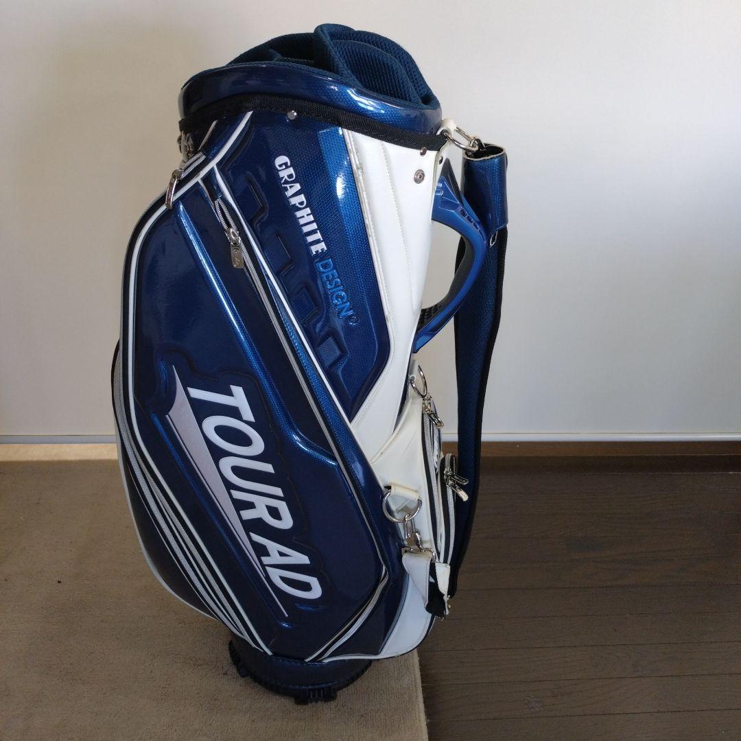ツアーAD キャディーバック　グラファイト　デザイン